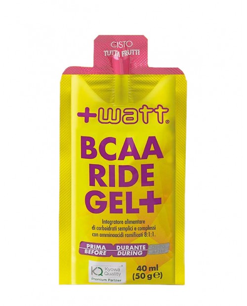 BCAA Ride Gel+ 1 gel da 40ml - +Watt